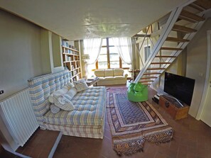 TV, fireplace, DVD player, books - Luxury: in historical villa in the hills around Florence (Firenze)