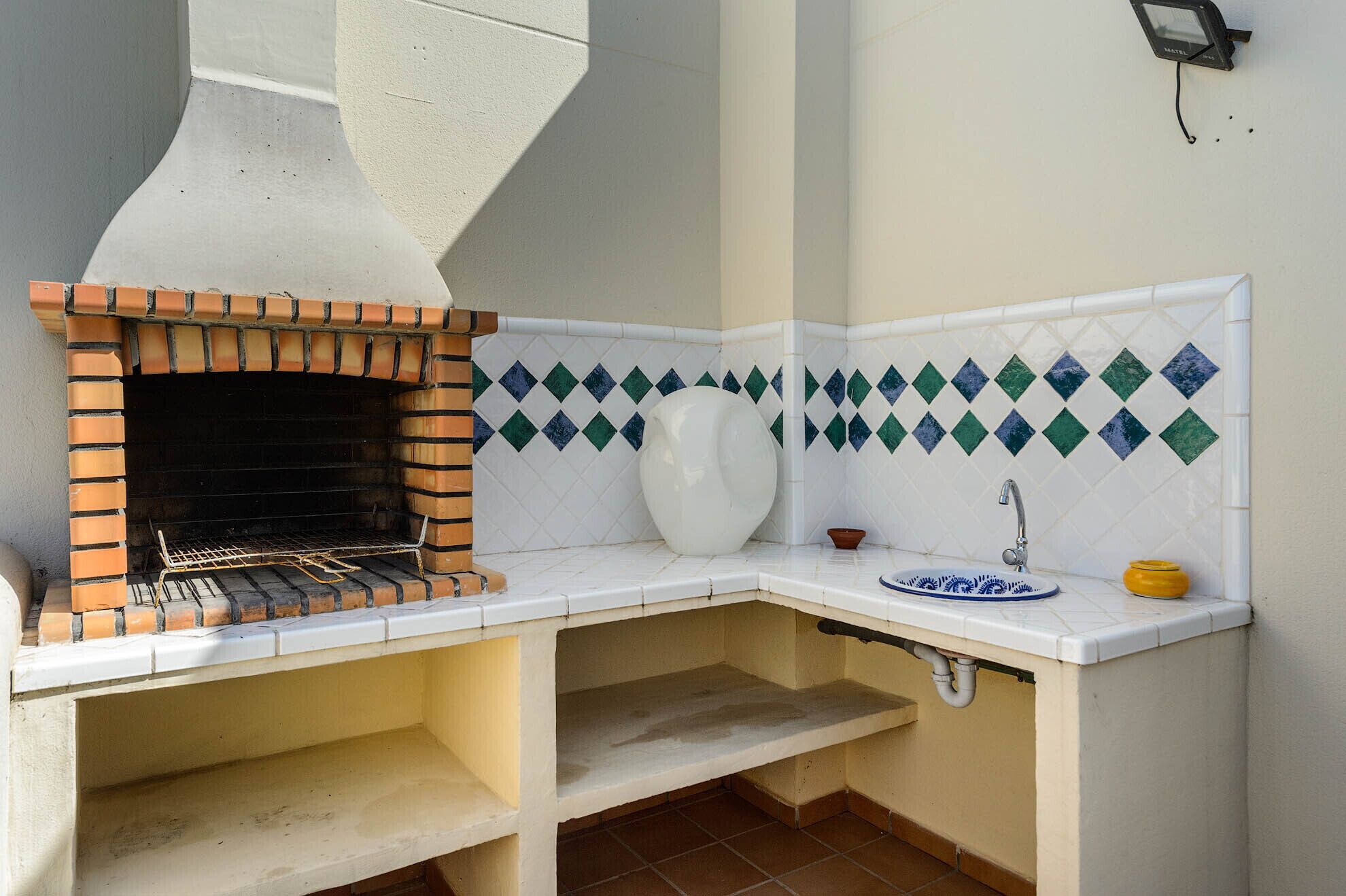 Beautiful colorful house with a private pool. 