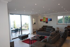 TV connectée, cheminée, lecteur de DVD, vidéothèque