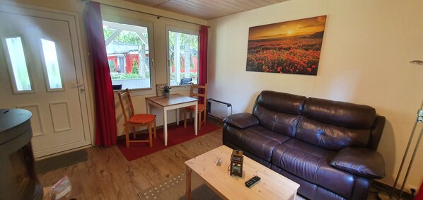 Télévision, cheminée, chaîne hi-fi