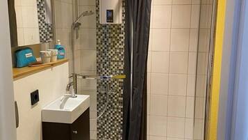 Shower, hair dryer