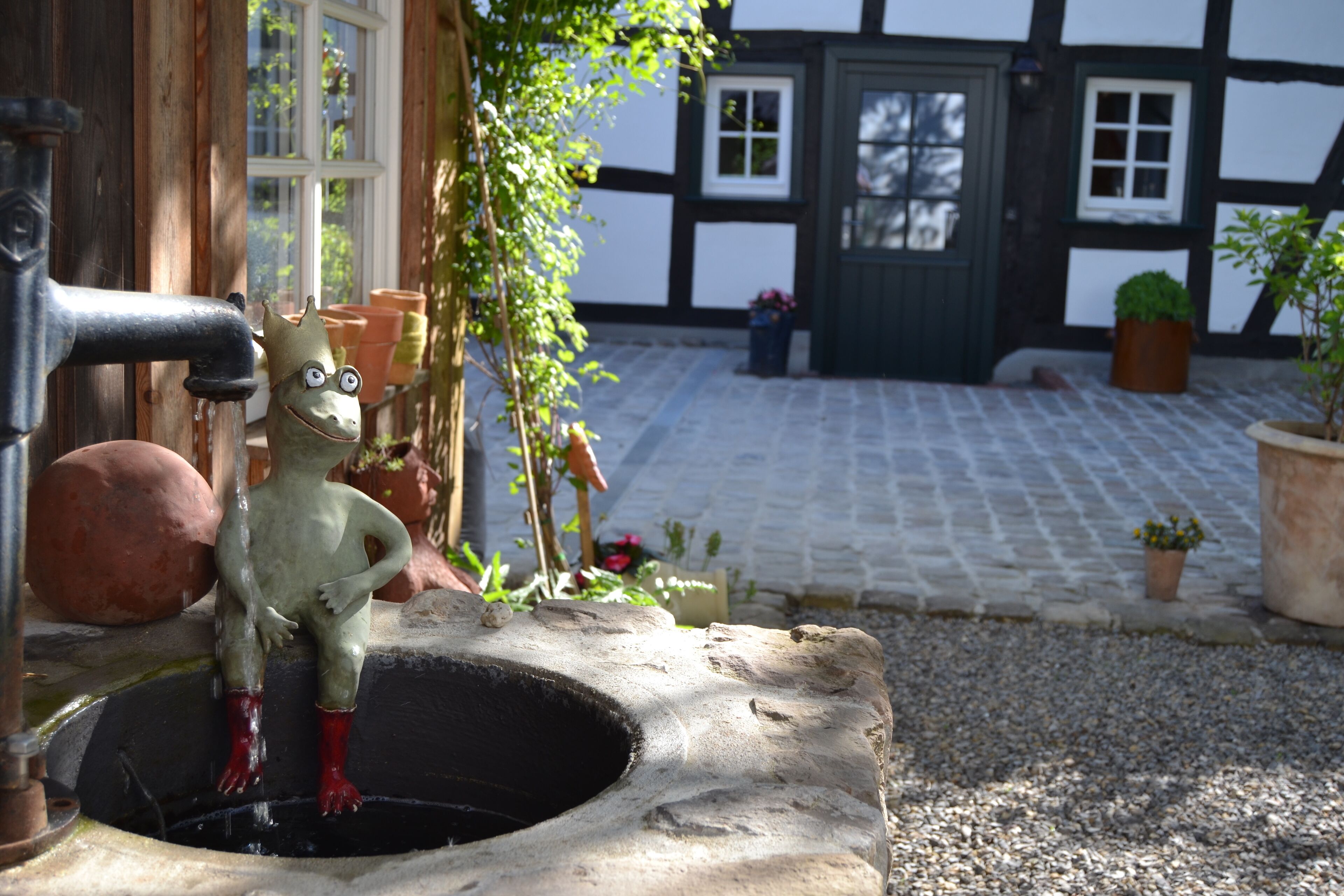 4-star half-timbered house with a beautiful courtyard