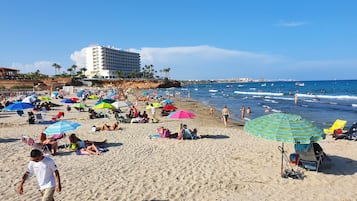 Beach nearby, sun-loungers