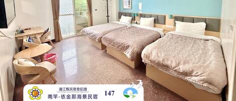 Standard Triple Room, 3 Single Beds | Desk, laptop workspace, blackout curtains, free WiFi