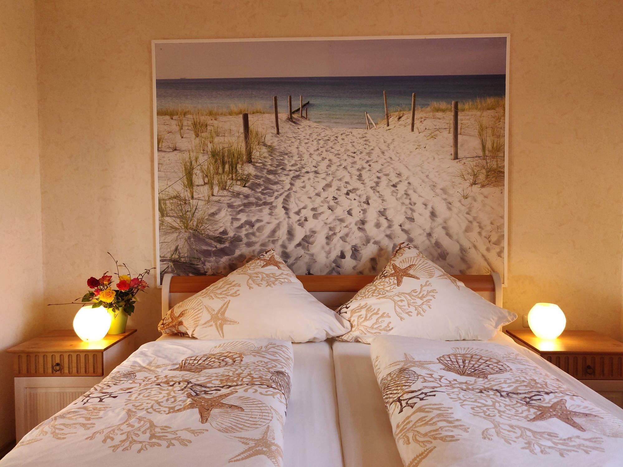 Apartment field view between the Baltic Sea and Schlei with winter garden