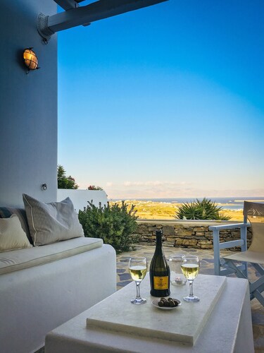 Near Golden Beach - Villa with private Pool and amazing view to the Aegean
