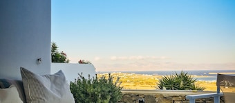 Lähellä Golden Beach - huvila yksityisellä uima-altaalla ja panoraamanäkymät Egeanmerelle
