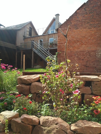 Exterior. Nice holiday apartment on a farm in Waldhessen