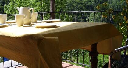 Friendly, light house w/enchanting view of the summit and old mountain villages