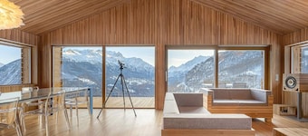 Eksklusivt designhytte på 1.800 meter, 4-6 personer, nybygning, over Törbel