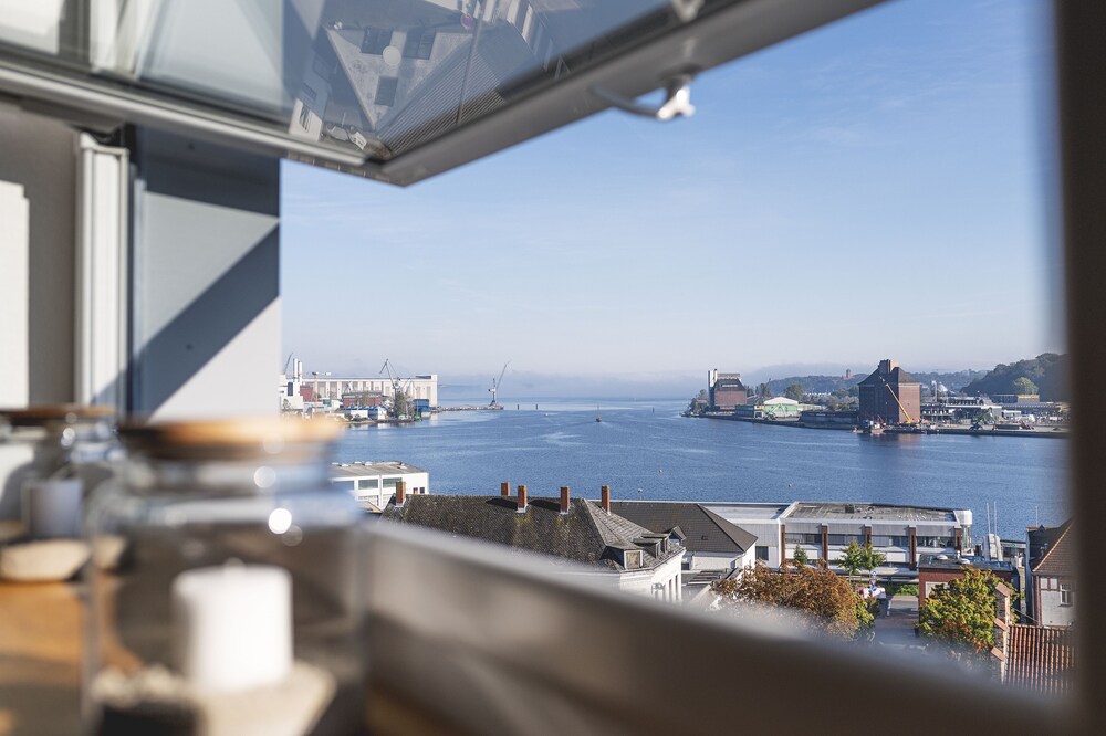 Bright and modern apartment with great views of the fjord, incl. parking spot