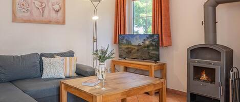 TV, fireplace, stereo