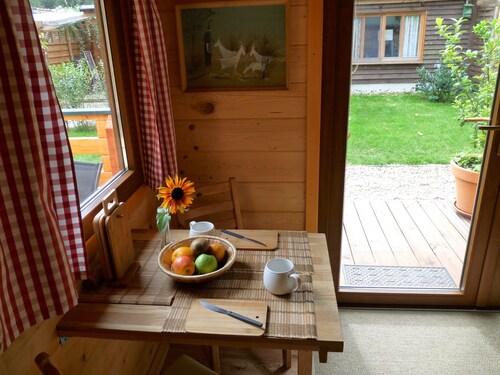 Comfortable log house in the forest community of Borkheide