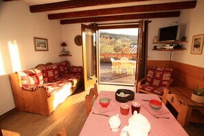 TV, DVD player - Comfortable and well-kept Vercors house, made beds, closed garage & Wifi (Villard-De-Lans)