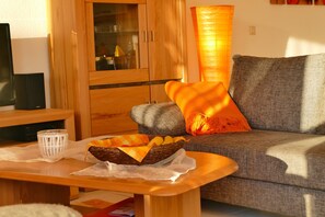 Smart-TV, DVD-Player, Bücher, Videothek