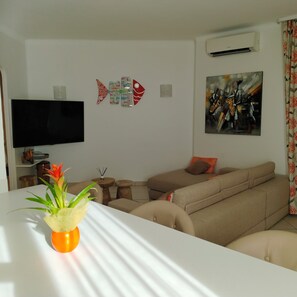 TV, DVD player, stereo - F3 spacious air-conditioned, 70m from Fréjus-Plage beach, parking + WIFI (Fréjus)