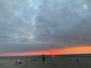 På stranden, liggestole
