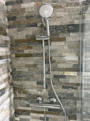 Shower, hair dryer