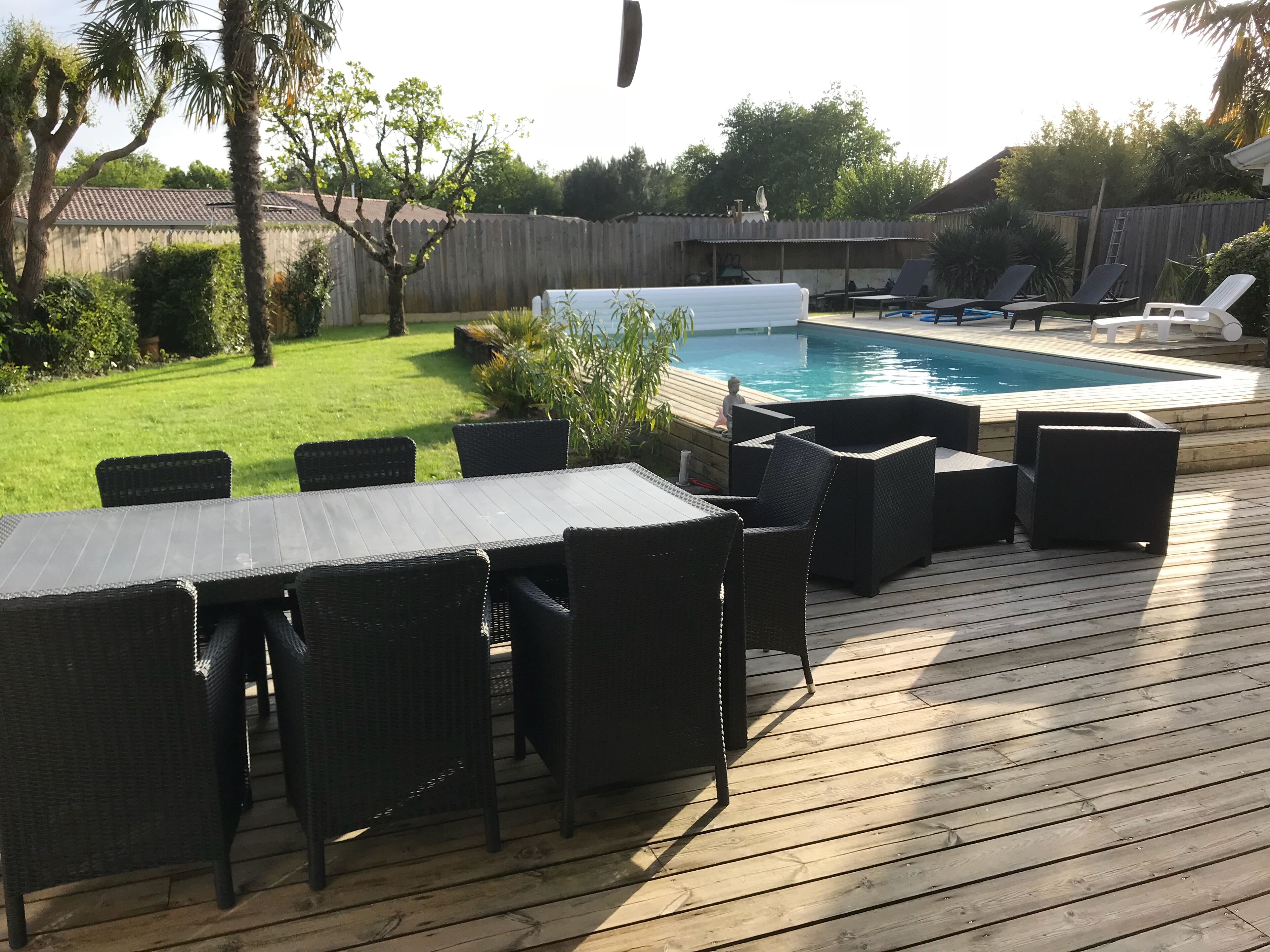 Piscina externa, piscina aquecida