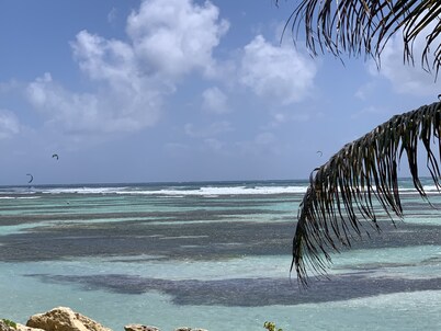Colonial house 'les Saintes' of 150m2 on a private beach in Sainte Anne