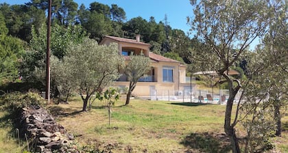 Renting a villa with private pool in the country.