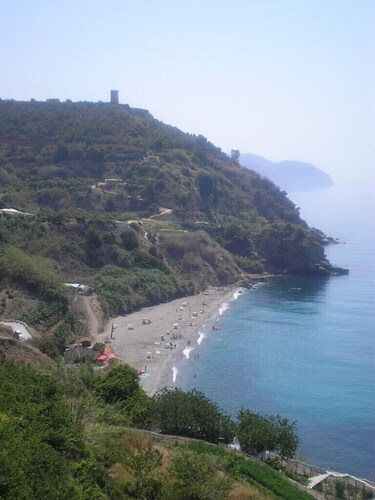 Village house with large rooftop terrace near the beach