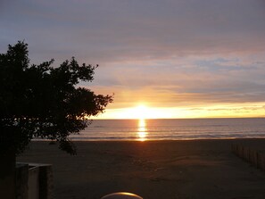 En la playa 