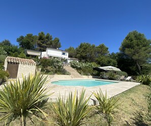 Piscine extérieure, piscine chauffée