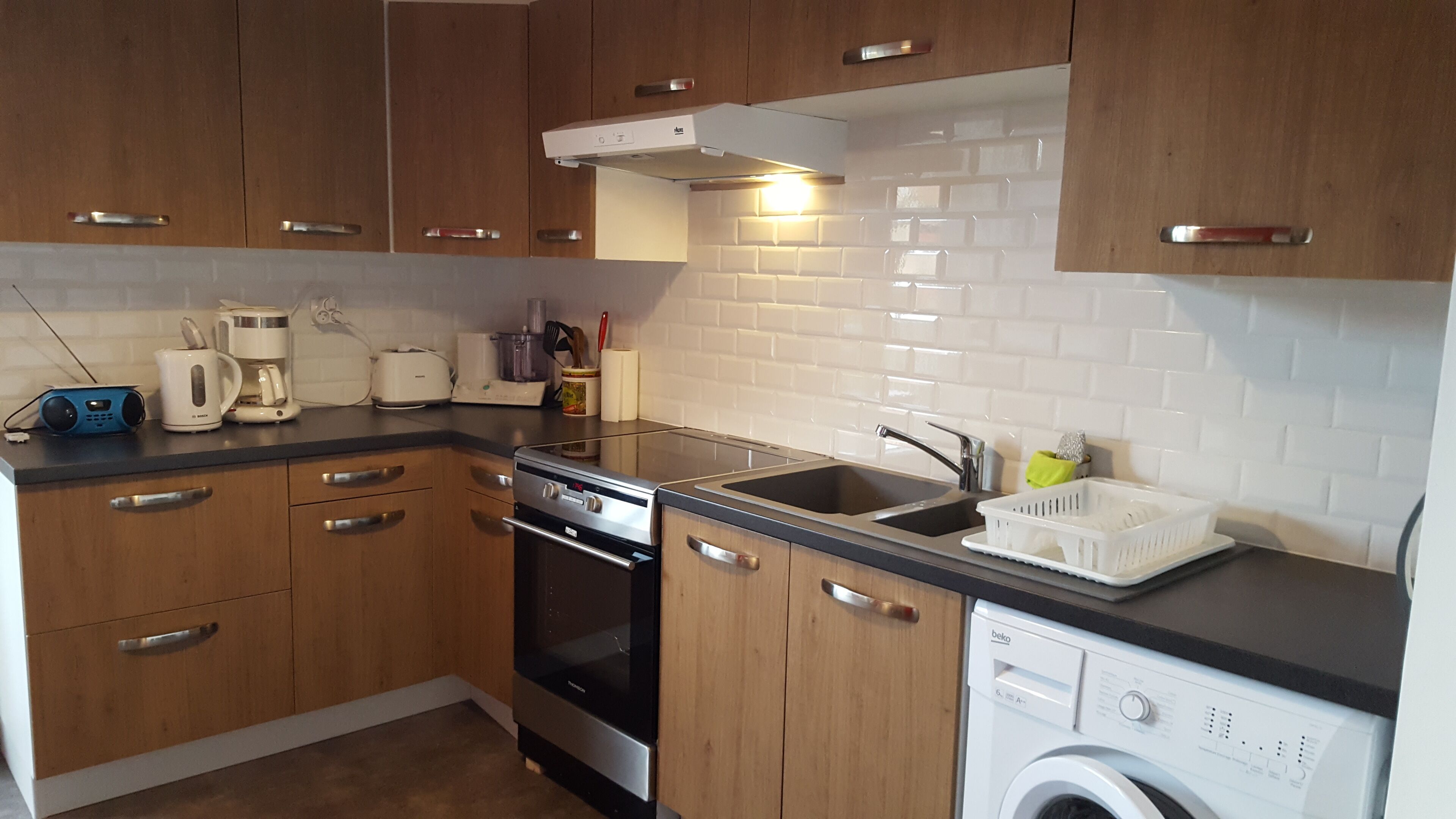 Beautiful apartment F2 in peace, in the heart of the spa town.