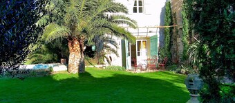 Typical Languedoc grape picker house with swimming pool