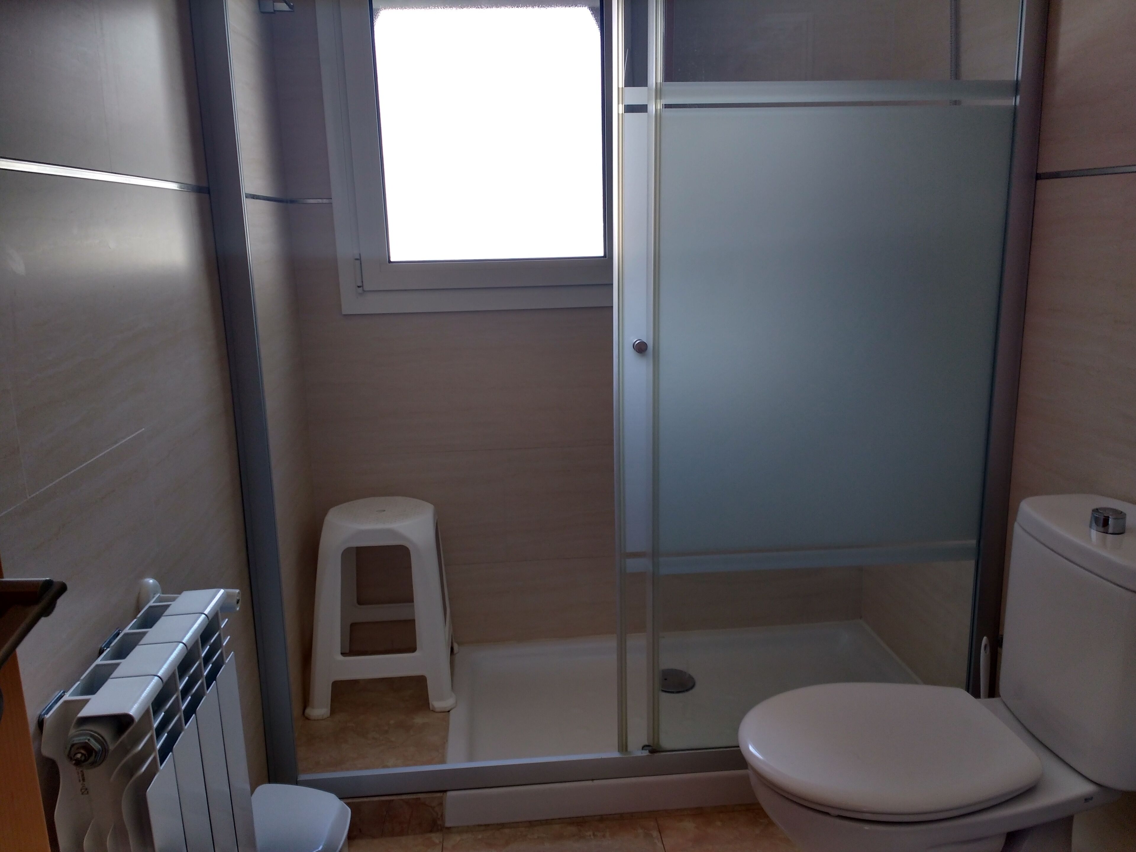 Shower, hair dryer, bidet, toilet paper