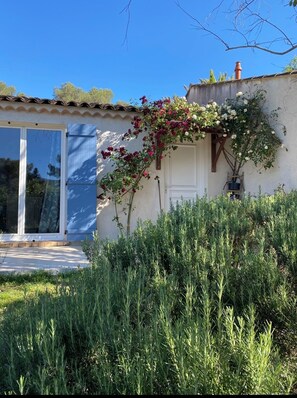 Exterior detail - Villa, Pool and Jacuzzi ds idyllic, quiet, gd garden, beautiful view  (Roquefort-Les-Pins)