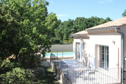 Recent, bright house in the countryside