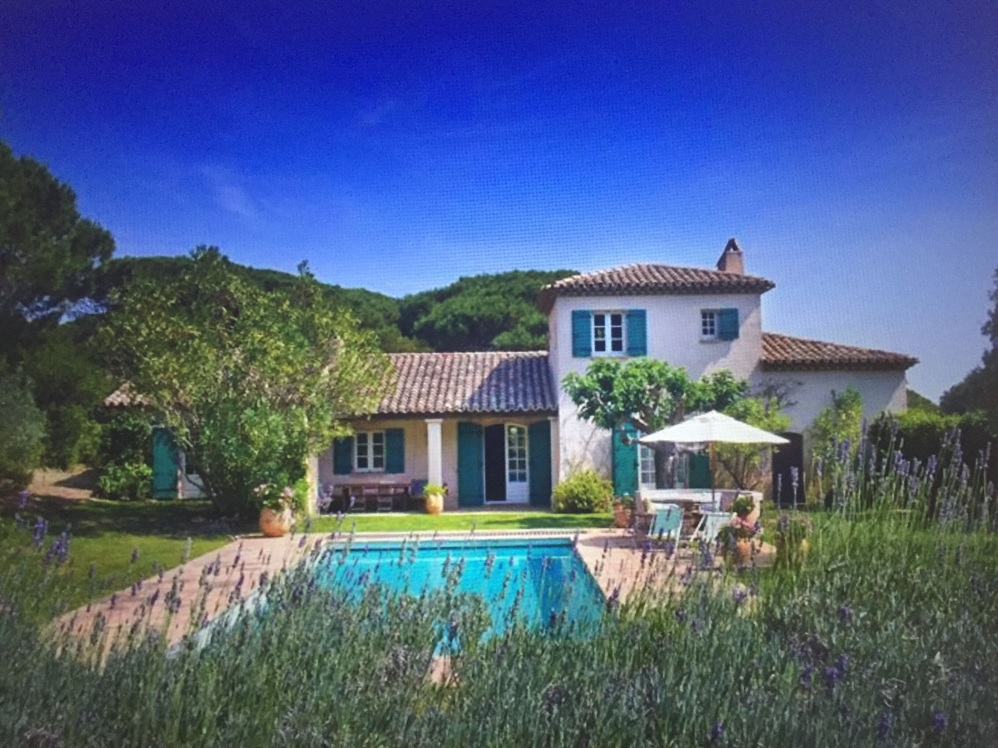 Saint Tropez Ramatuelle 7 bdr aircon villa heated pool on Cap Camarat 5mn beach