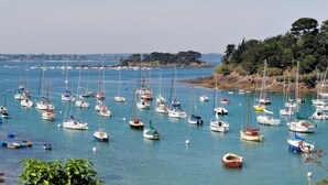 A marina with numerous boats docked.