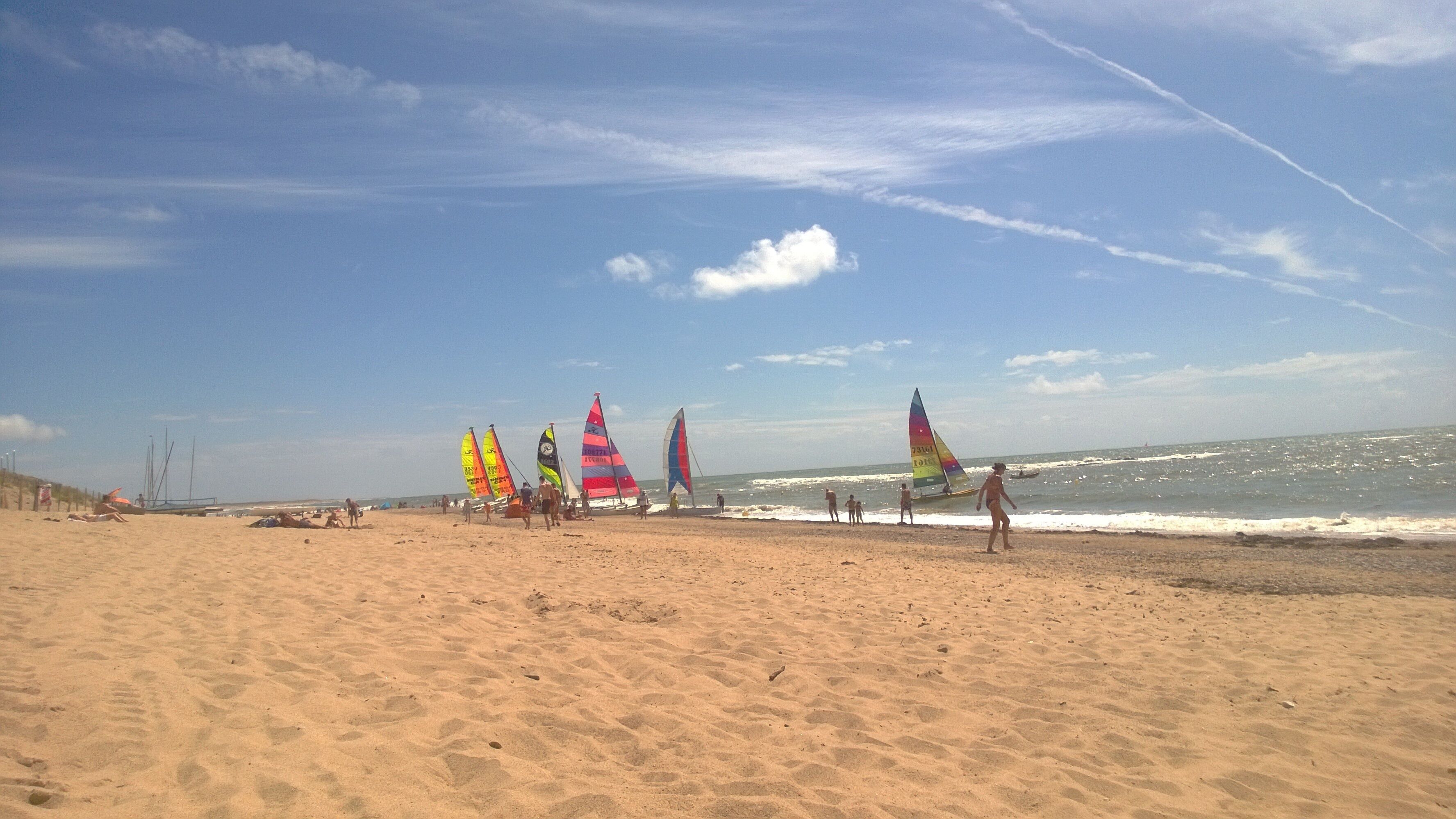 Ecole de voile, plage du marais Girard

