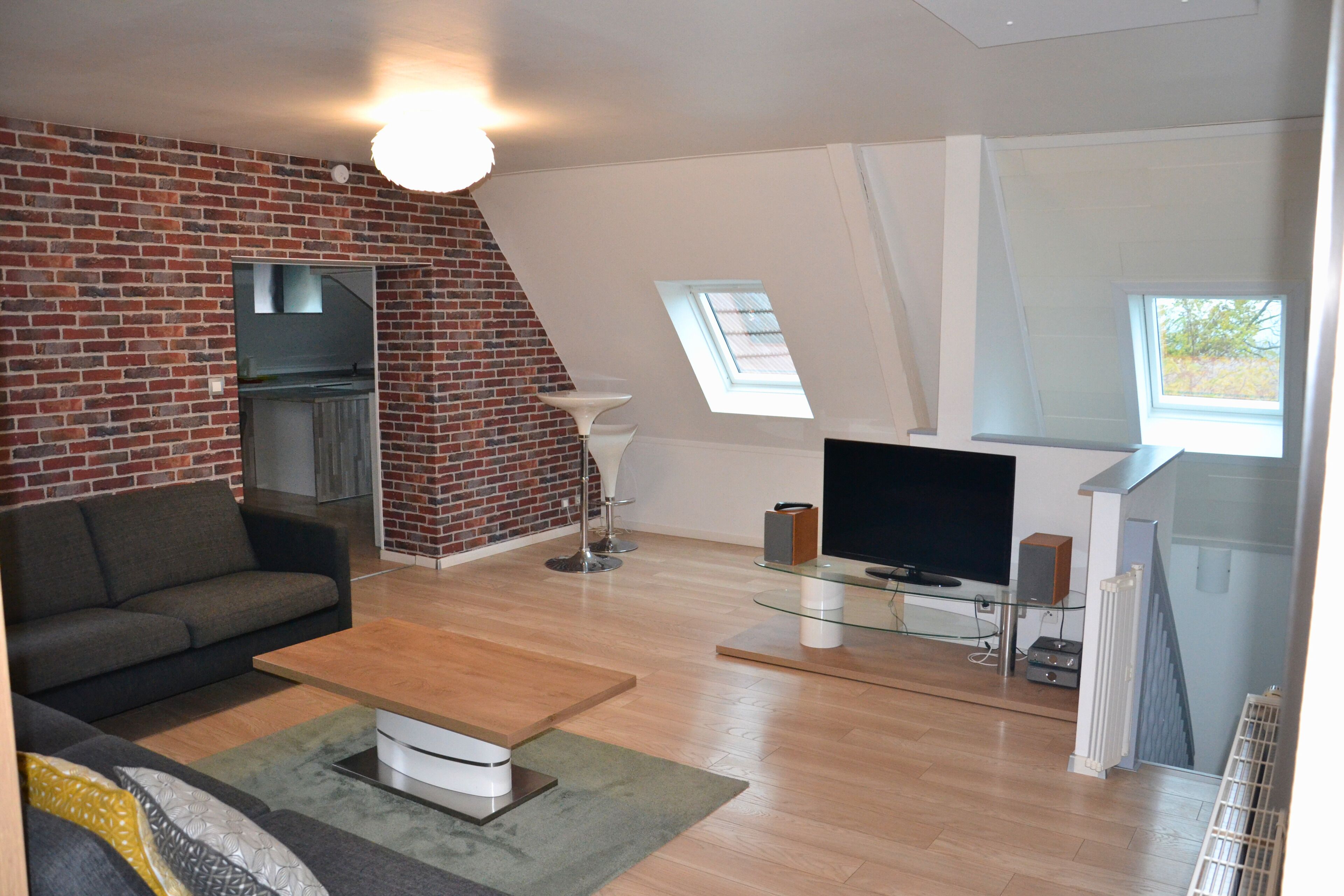 TV, DVD player, stereo