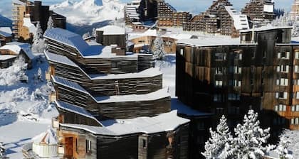 Avoriaz centre, Grand Studio Lumineux sur deux niveaux:loué du samedi au samedi