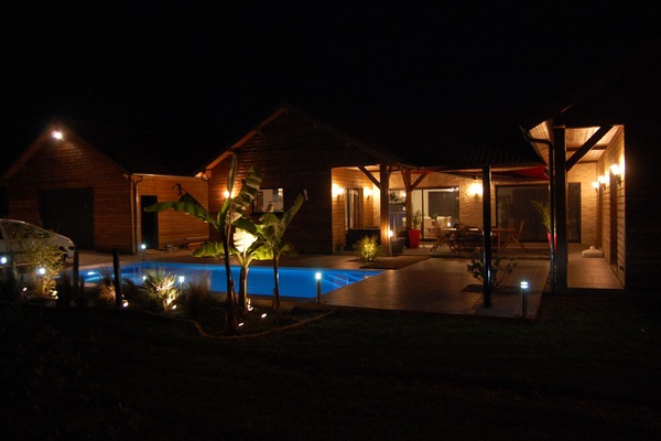 Piscine extérieure, piscine chauffée