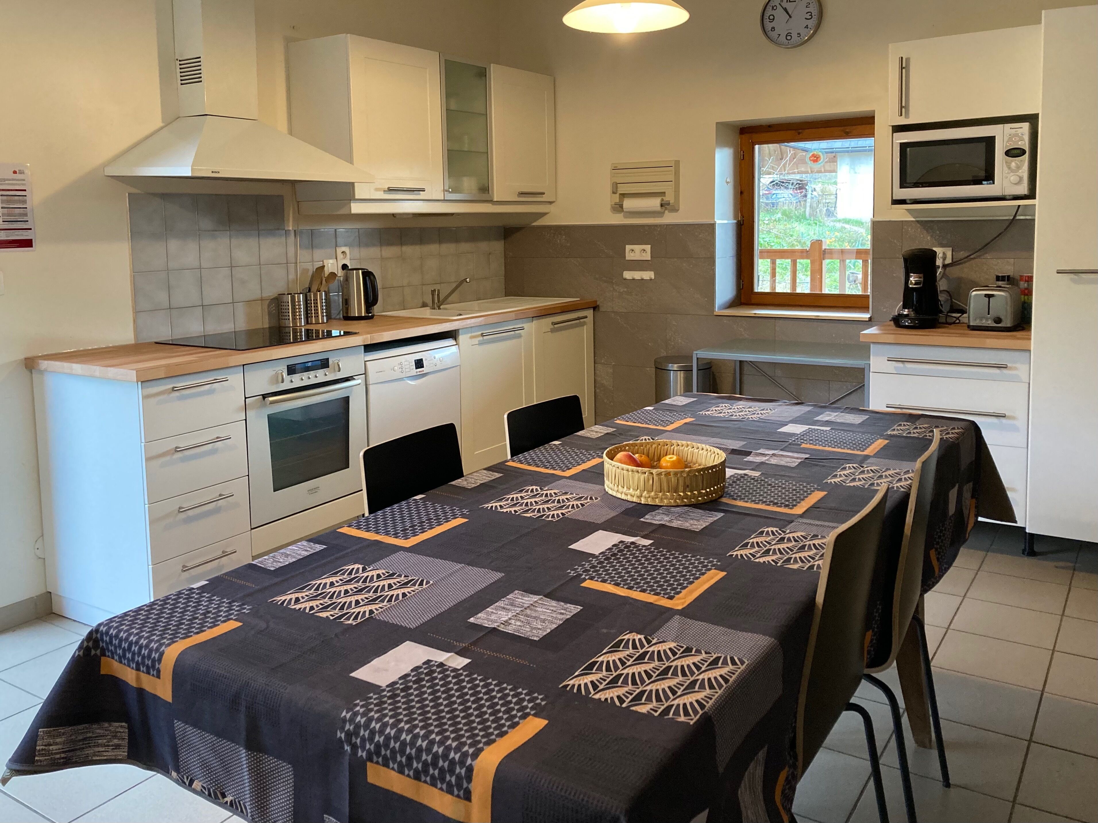 The charm of a large house in an old barn
