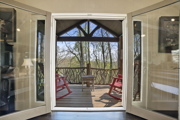 Deck off the living room