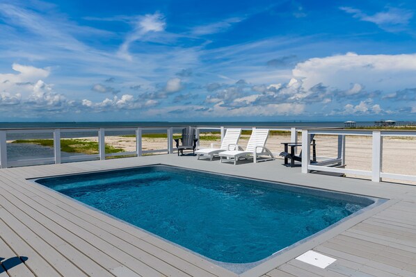 A heated pool