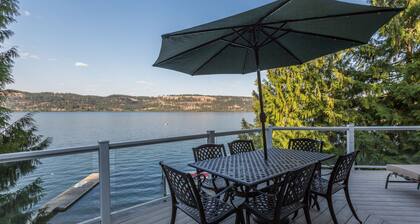 Waterfront Home on Sandy Beach on Lake Coeur D'Alene