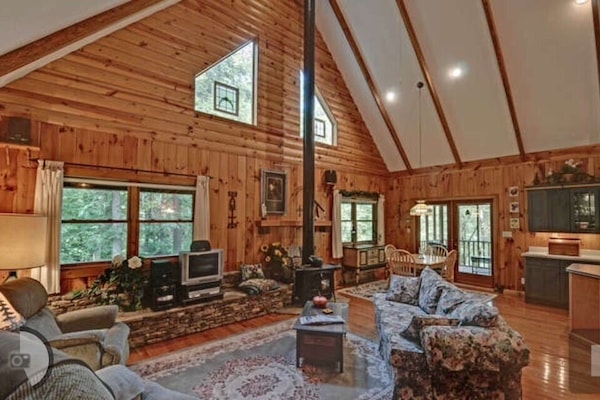 Smart TV, fireplace, DVD player, ping pong