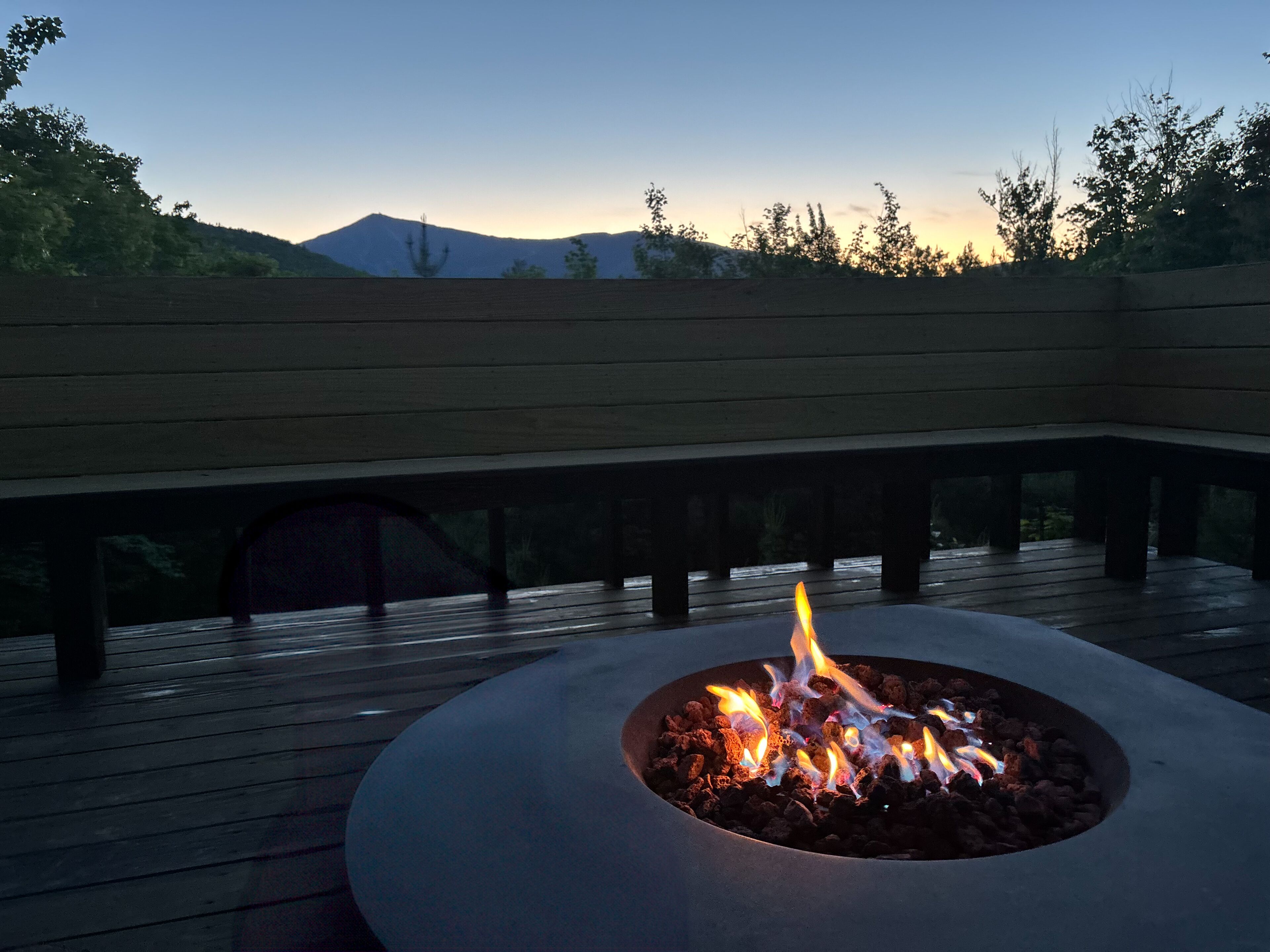 View from fire pit