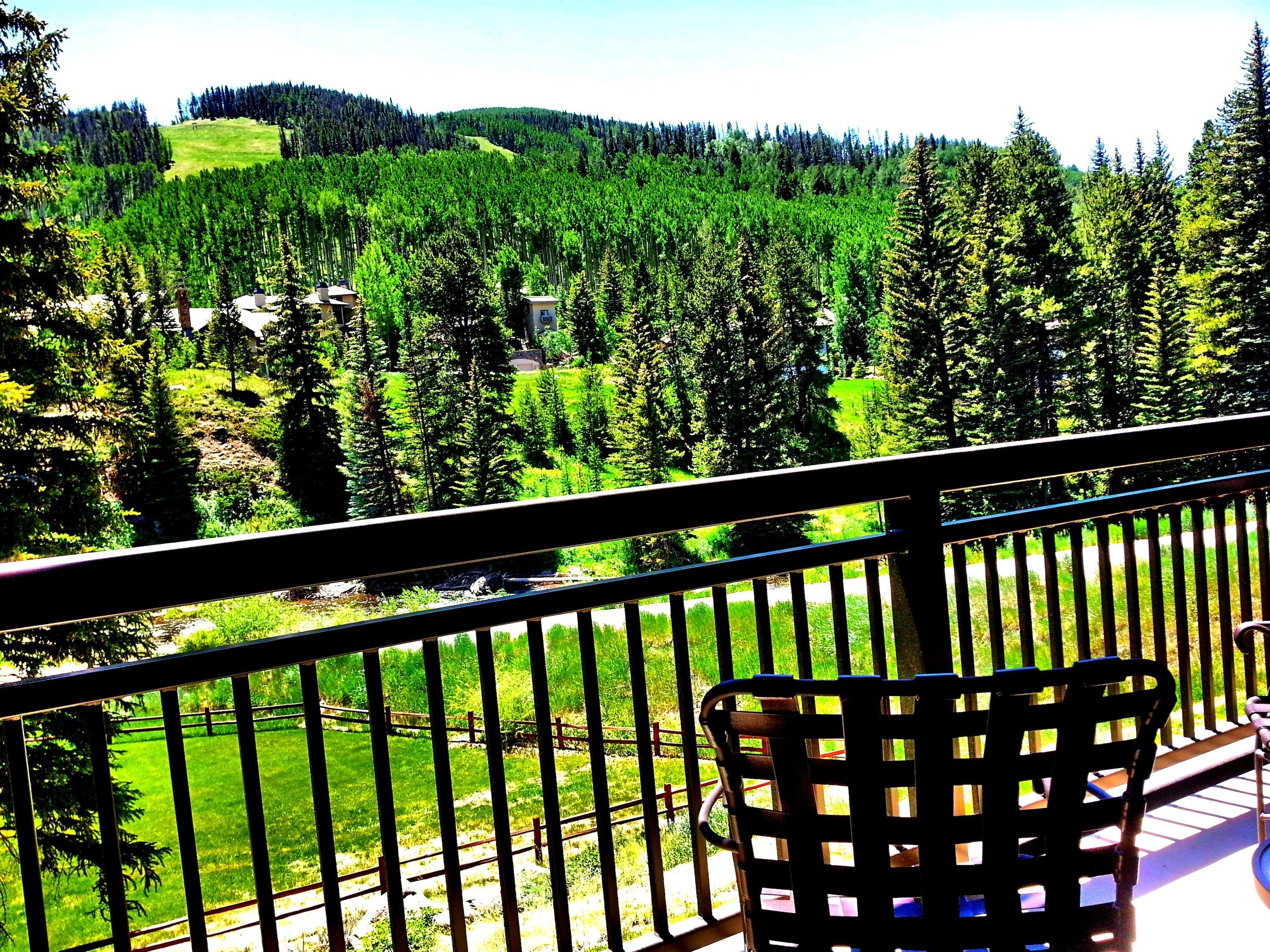 Summer balcony with new gas grill
