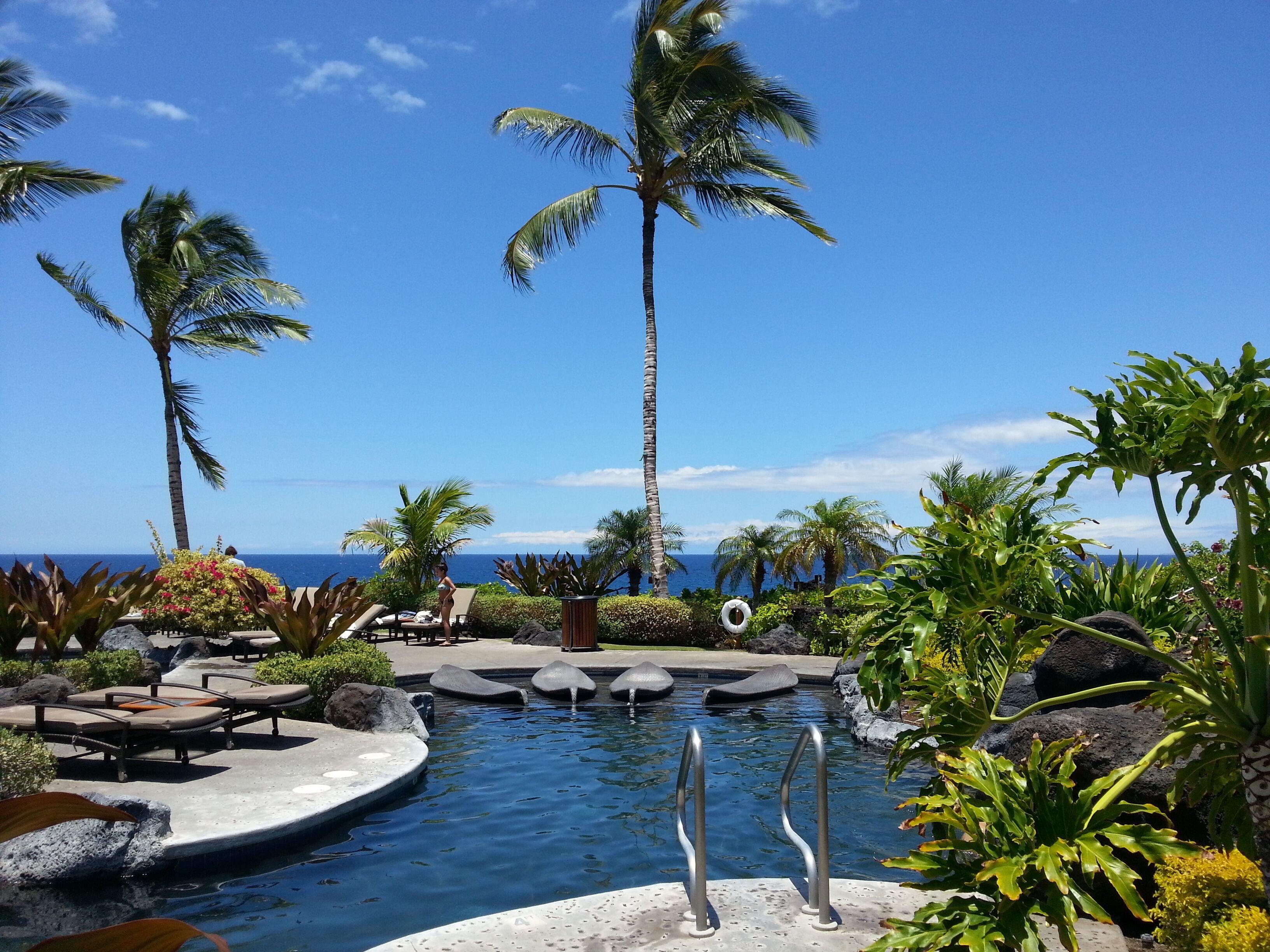 Piscine extérieure, piscine chauffée