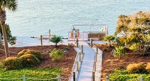 Property grounds - Oceanfront & Soundfront! Luxury Beachfront, Pool, Private Exclusive West End   (Ocean Isle Beach)