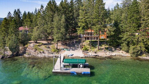 Grandma's cabin in the woods on the lake!