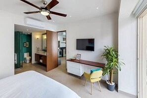 2 bedrooms, in-room safe, iron/ironing board, WiFi